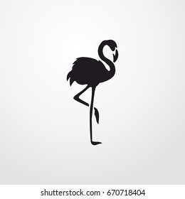 flamingo icon. vector sign symbol on white background