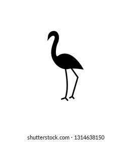 Flamingo icon vector template - Sign