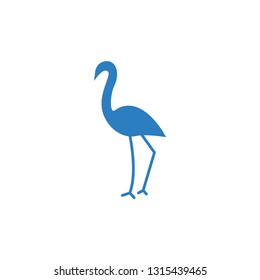 Flamingo icon vector template - Sign