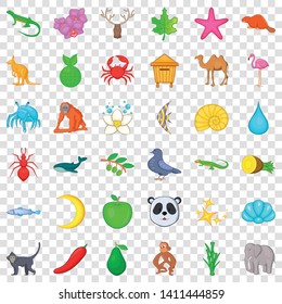 Flamingo icons set. Cartoon style of 36 flamingo vector icons for web for any design