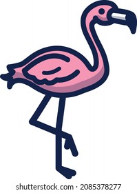 Flamingo-Illustrationssymbole
