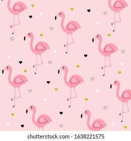 flamingo illustration vector nursery pattern