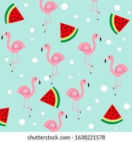 flamingo illustration vector nursery pattern