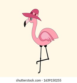 flamingo illustration vector nursery pattern