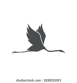 Flamingo ilustration logo vector template