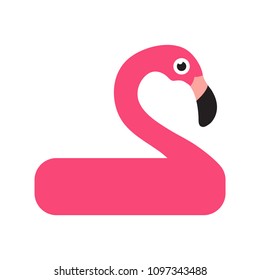 flamingo inflatables flat icon. You can be used flamingo inflatables icon for several purposes like: websites, UI, UX, print templates, promotional materials, info-graphics, web and mobile phone apps.