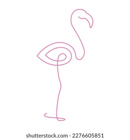 Flamingo line art design illustration