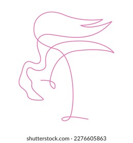 Flamingo line art design illustration