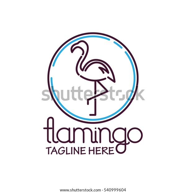 Flamingo Logo Stock Vector (Royalty Free) 540999604