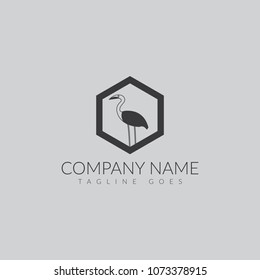 flamingo logo design