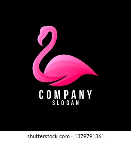 flamingo logo design