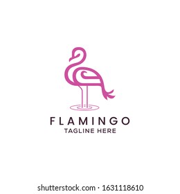 Flamingo Logo design - with templaet 