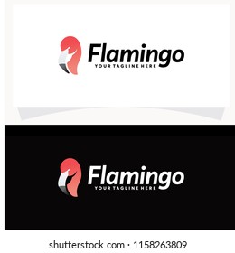 Flamingo Logo Design Template