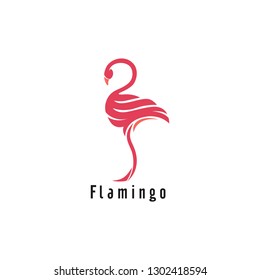 Flamingo logo design Vector Image