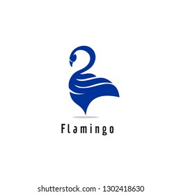 Flamingo logo design Vector Image