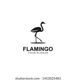 Flamingo logo design Vector Image, template, animal