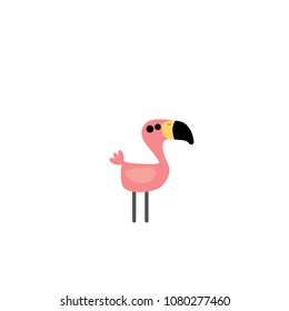 flamingo logo icon for creative industry