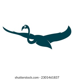 Ilustración de diseño de icono del logotipo de Flamingo