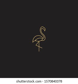 Flamingo Logo Icon Design Template Vector Illustration