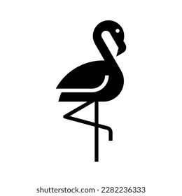 Flamingo Logo. Icon design. Template elements