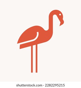 Logo de Flamingo. Diseño de iconos. Elementos de plantilla