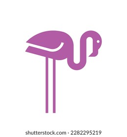 Logo de Flamingo. Diseño de iconos. Elementos de plantilla
