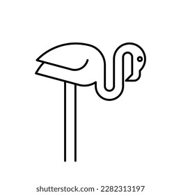 Logo de Flamingo. Diseño de iconos. Elementos de plantilla