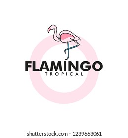 Flamingo logo icon template