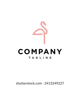 Flamingo logo icon vector template.eps