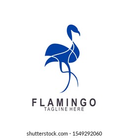 Flamingo logo with modern design. Icon flamigo vector illustration