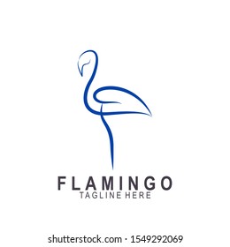 Flamingo logo with modern design. Icon flamigo vector illustration