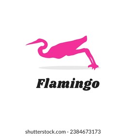 logotipo de flamingo. logo de flamingo rosa. Logo del pájaro Flamingo.