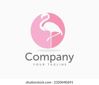 flamingo logo symbol design template illustration inspiration