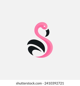 flamingo logo symbol design template illustration inspiration
