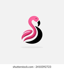 flamingo logo symbol design template illustration inspiration
