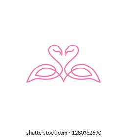 flamingo logo template