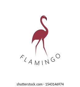 Flamingo logo template creative icon