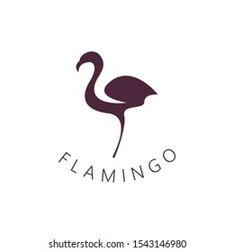 Flamingo Logo Vorlage kreatives Symbol