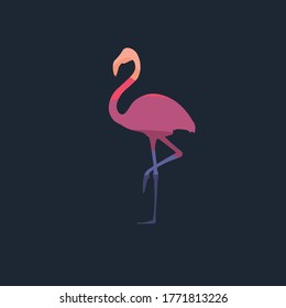 Vector de diseño de plantillas de logotipo Flamingo.
