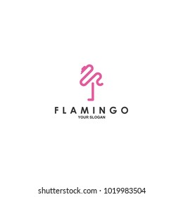 Flamingo logo vector