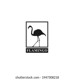 flamingo logo in white background