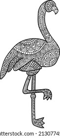 Flamingo Mandala Coloring Pages for Adults