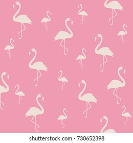 Flamingo pattern background. Flamingo poster design. Wallpaper, invitation cards, textile print vector illustration design