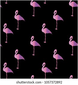 Flamingo pattern pink gradient