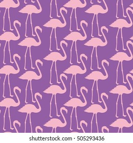 Flamingo pattern - vector illustration