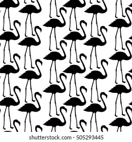 Flamingo pattern - vector illustration
