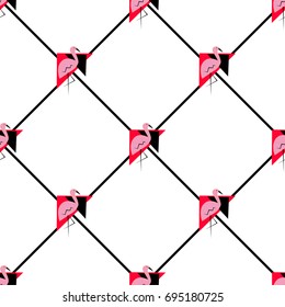 flamingo pattern vector illustration 