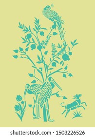 flamingo screen flowers art design