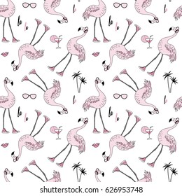 flamingo seamless pattern