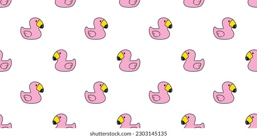 ilustración de dibujos animados sin soldadura de flamingo